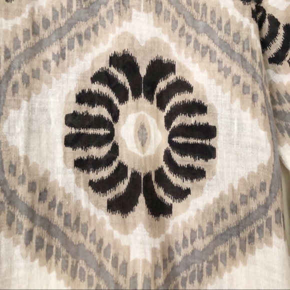 Calypso St. Barth | Gauze Embroidered Boho Tunic Top Swim Beach Small - Picture 12 of 16